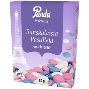 Шоколадное драже в мятной глазури Panda ranskalaisia pastilleja