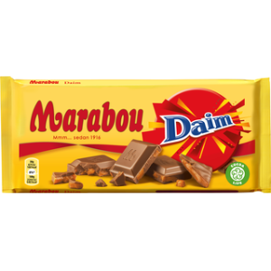 Marabou молочный шоколад с миндальной карамелью